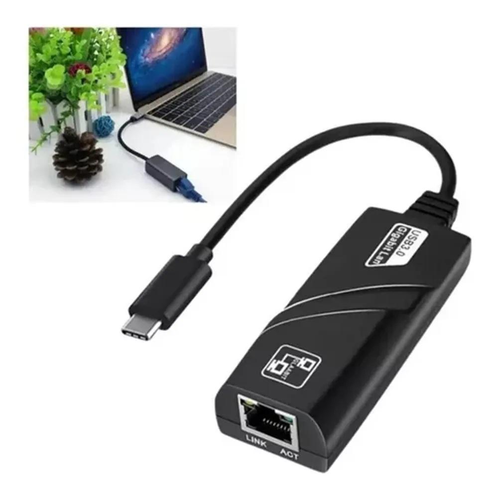 Adaptador De Red Usb Tipo C A Rj45 Ethernet Lan 1001000Mbps img #4