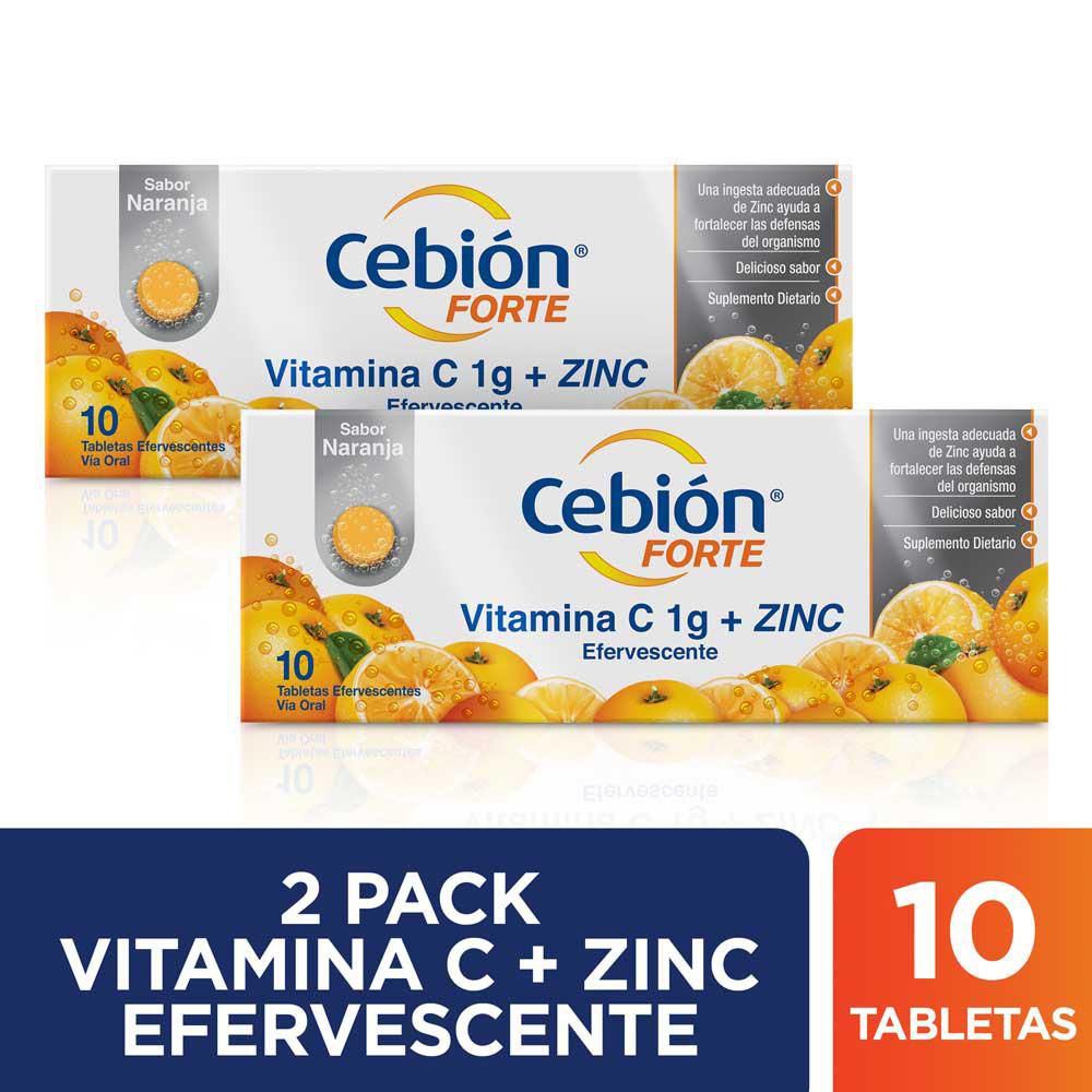 Tabletas efervescentes CEBION forte vitamina c + zinc (20  und) img #1