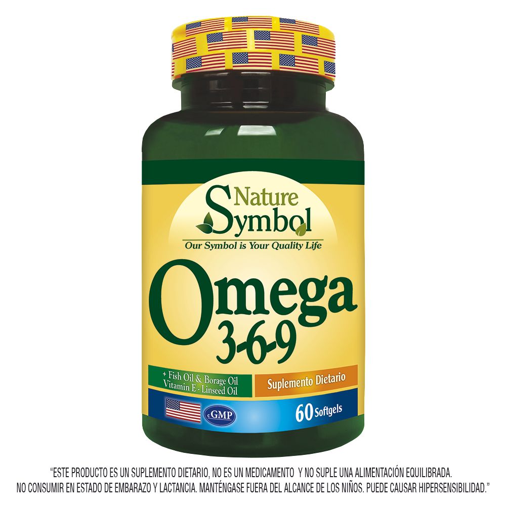 Suplemento dietario NATURE SYMBOL MARCA EXCLUSIVA omega 3 6  9 cápsulas (60  und) img #1