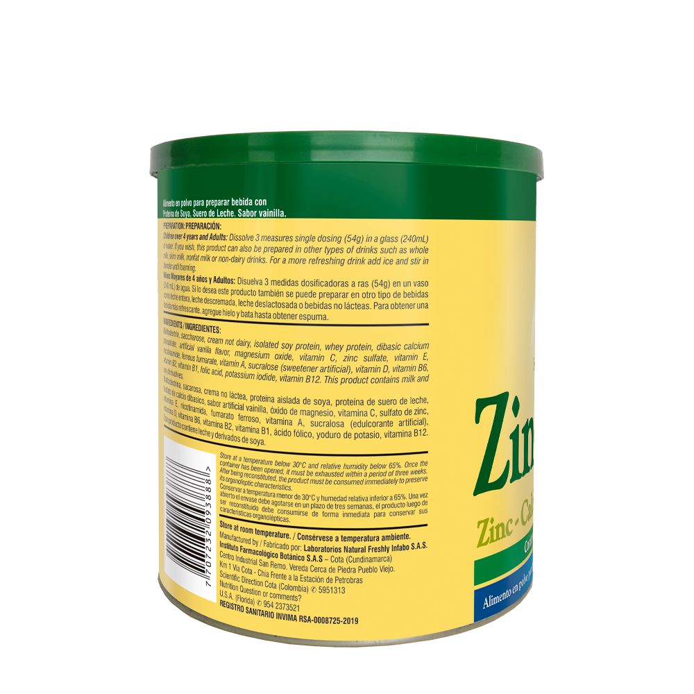 Proteína de soya NATURE SYMBOL MARCA EXCLUSIVA zinc calcio, magnesio, ácido fólico (400  gr) img #2