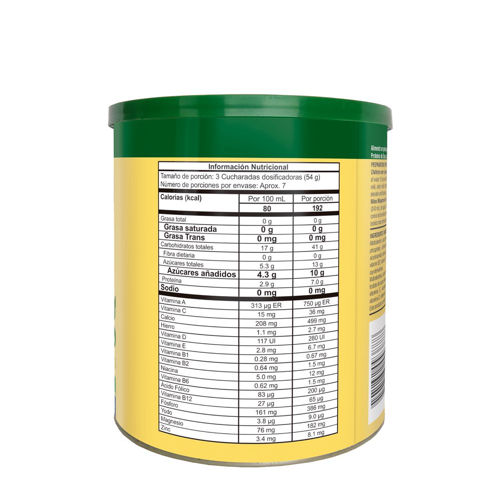 Proteína de soya NATURE SYMBOL MARCA EXCLUSIVA zinc calcio, magnesio, ácido fólico (400  gr) img #3
