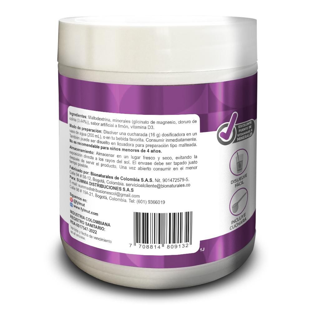 Alimento en polvo FYLMUT glicinato de magnesio y colina (450  gr) img #2