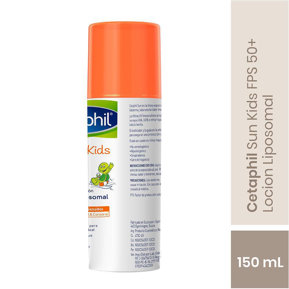Protector solar CETAPHIL sun kids FPS 50+ (150  ml) img #3