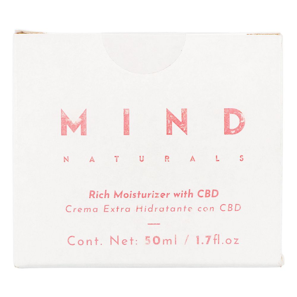 Crema facial MIND NATURALS extra hidratante con CBD (50  ml)
