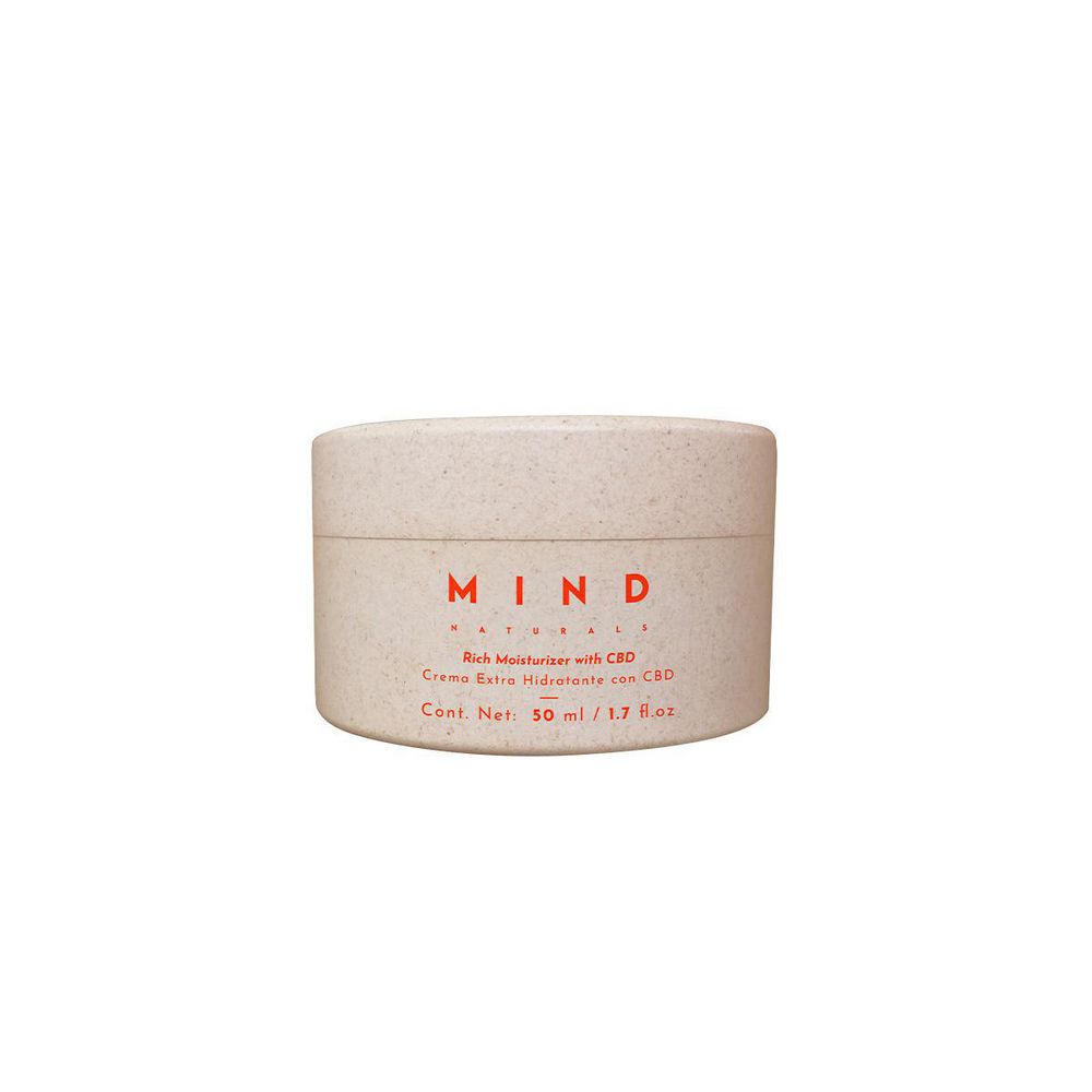 Crema facial MIND NATURALS extra hidratante con CBD (50  ml) img #3