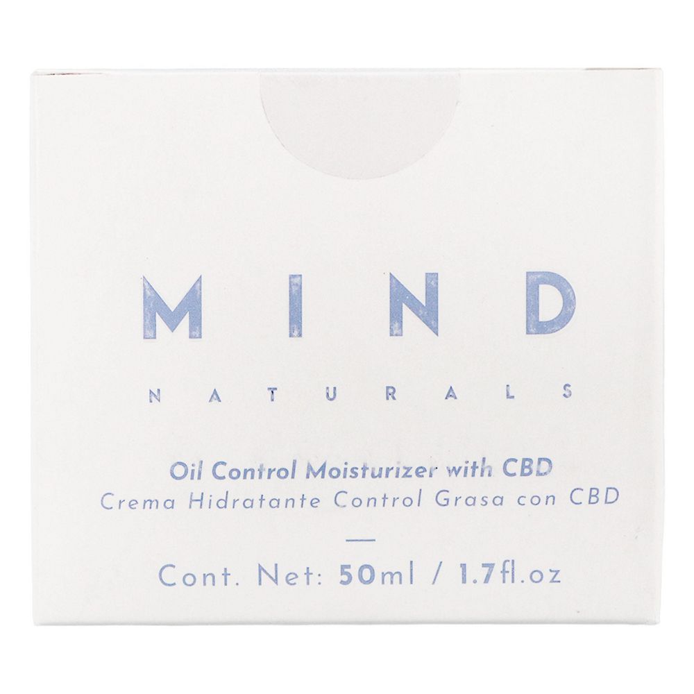Crema facial MIND NATURALS hidratante control grasa con CBD (50  ml)