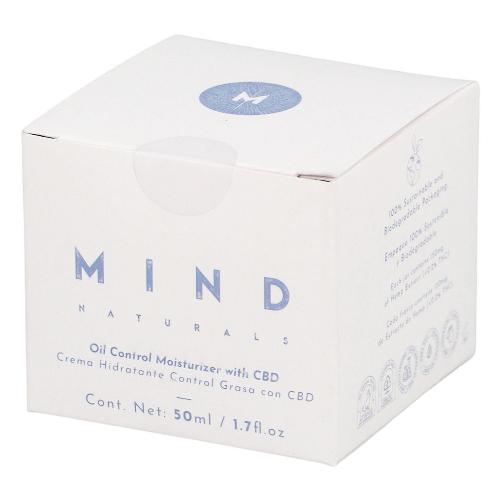 Crema facial MIND NATURALS hidratante control grasa con CBD (50  ml) img #2