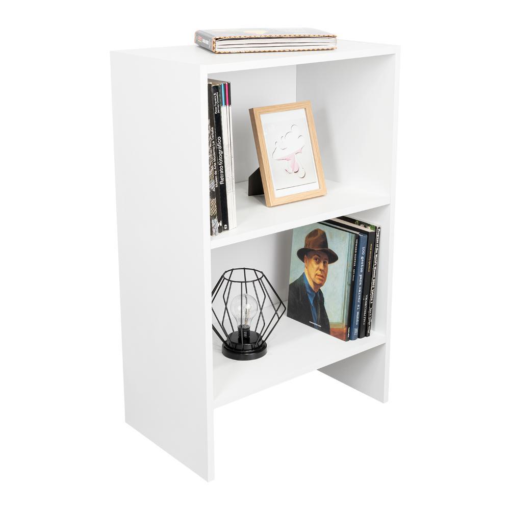 Biblioteca Eloy, Blanco Duqueza, Con Entrepaños Para Ubicar Objetos Decorativos img #1