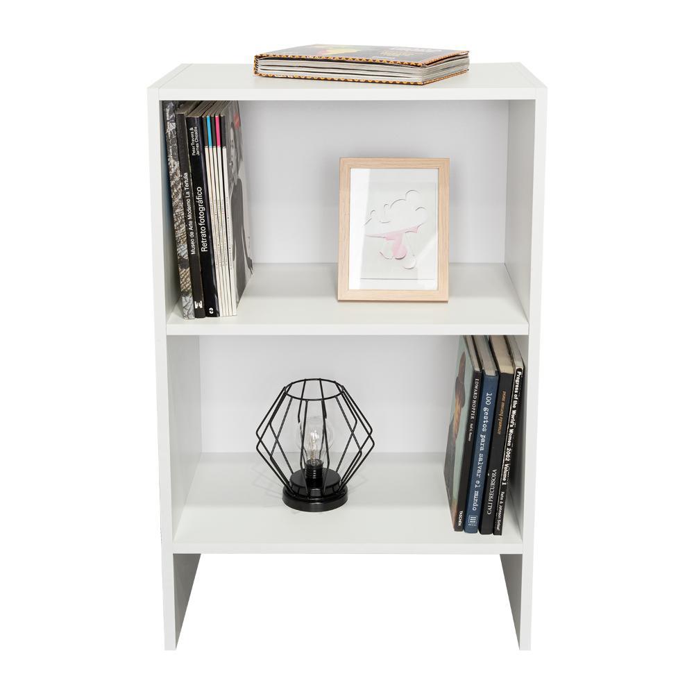Biblioteca Eloy, Blanco Duqueza, Con Entrepaños Para Ubicar Objetos Decorativos img #2