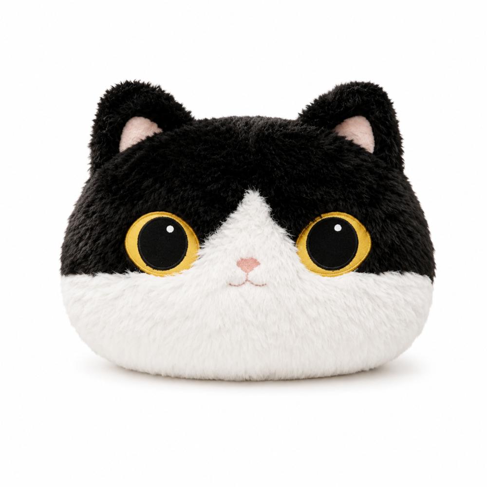 Cojín De Gato Peluche Negro img #1