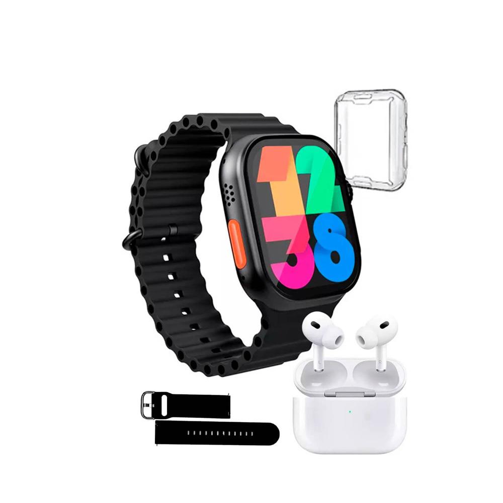 Combo Reloj Inteligente X90 Smartwatch Con Audifonos img #2
