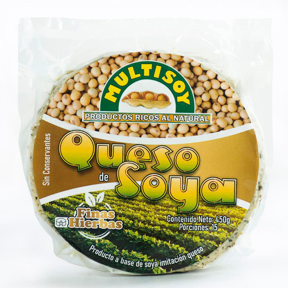 QUESO MULTISOY FINAS HIERBAS  DE SOYA VEGANO  (450  gr) img #1