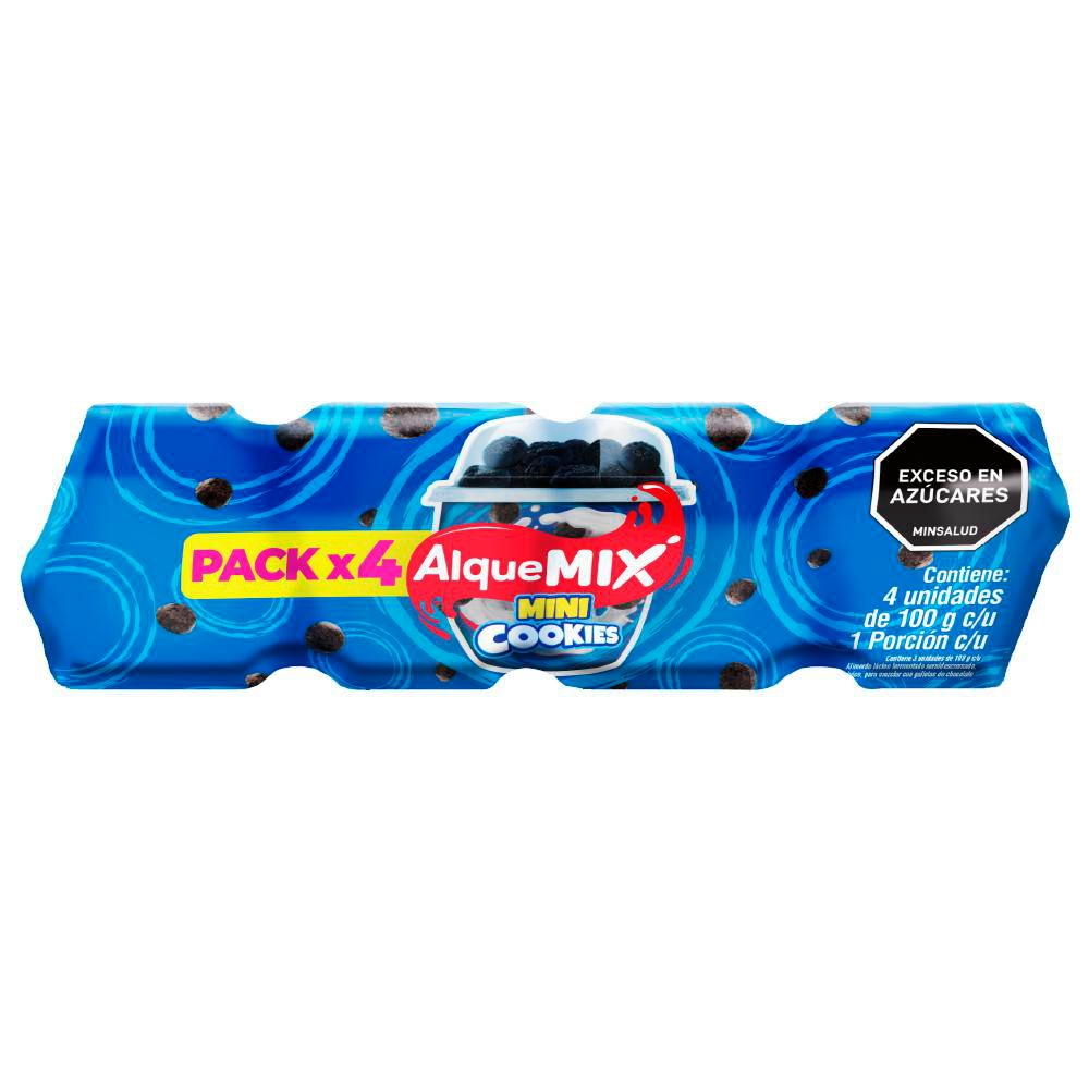 Alimento lácteo AlqueMix oreo x4 unds (400  gr) img #2
