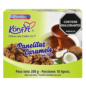 Panelitas KONFYT caramelo coco dulce leche (200 gr)
