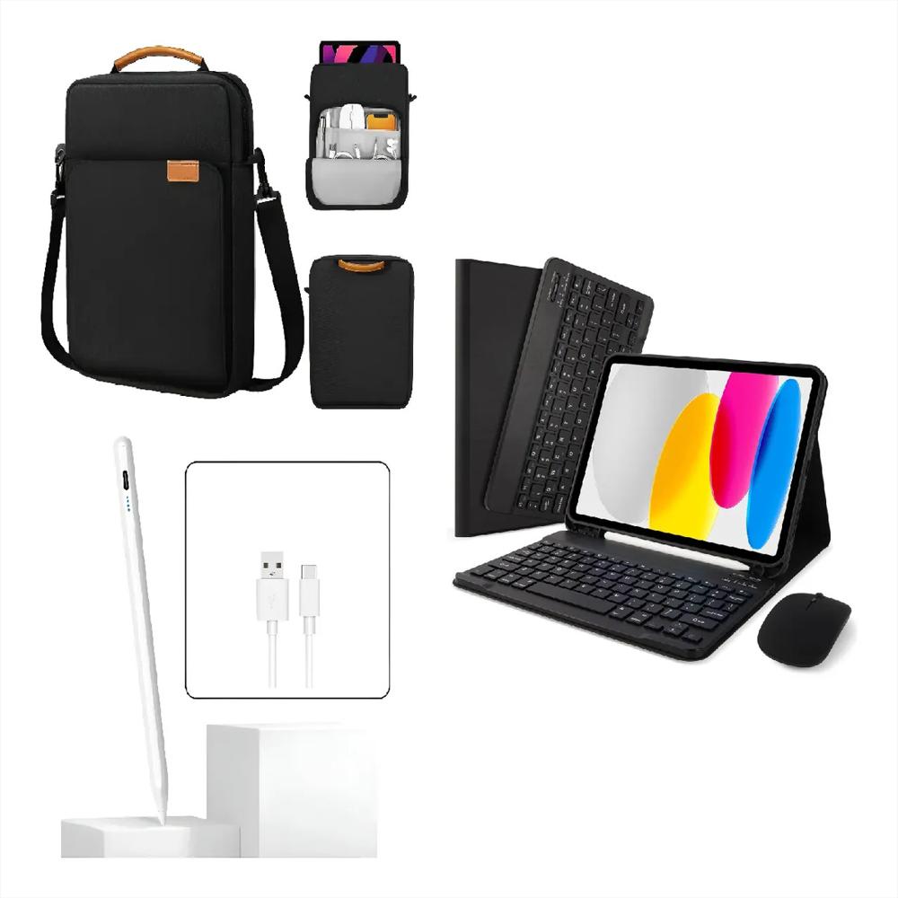 Estuche Teclado Para Tablet Xiaomi Redmi Pad 2 Mouse Bolso Lapiz Negro img #1