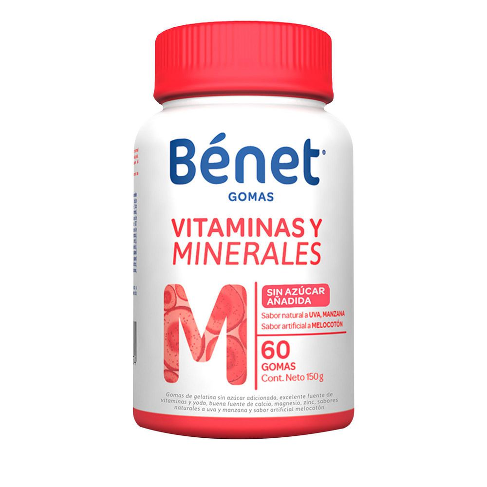 Gomas BENET vitaminas y minerales sin azúcar (150  gr) img #2