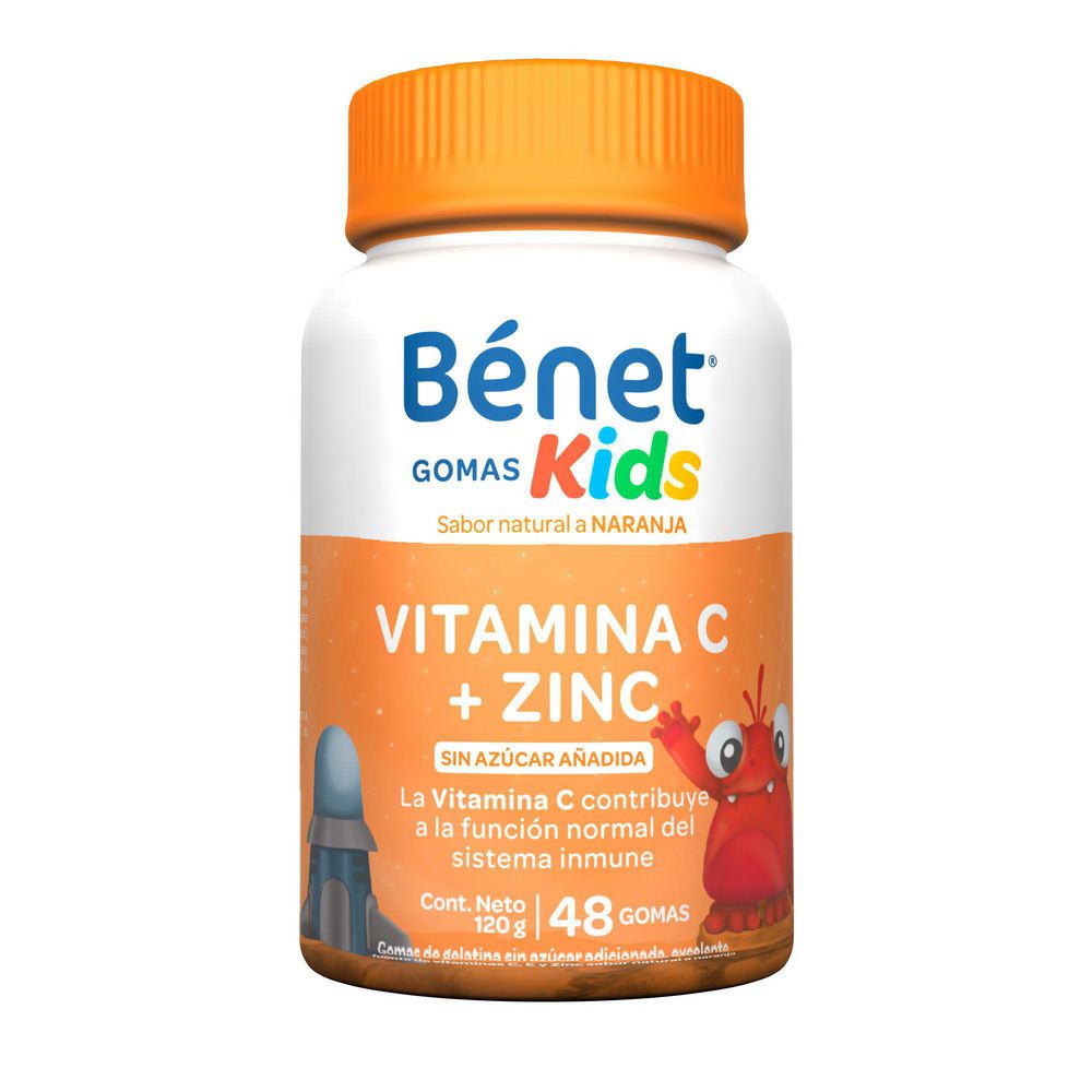 Gomas BENET vitamina c + zinc sin azúcar niños (120  gr) img #2