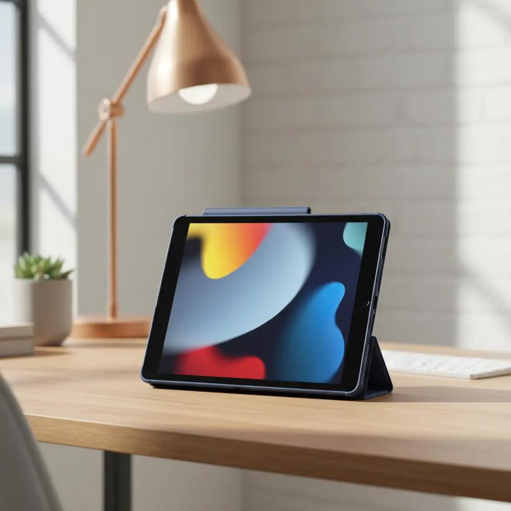 Smart Case Cristal Para Ipad 10.2 789 Generacion Vidrio Azul img #6