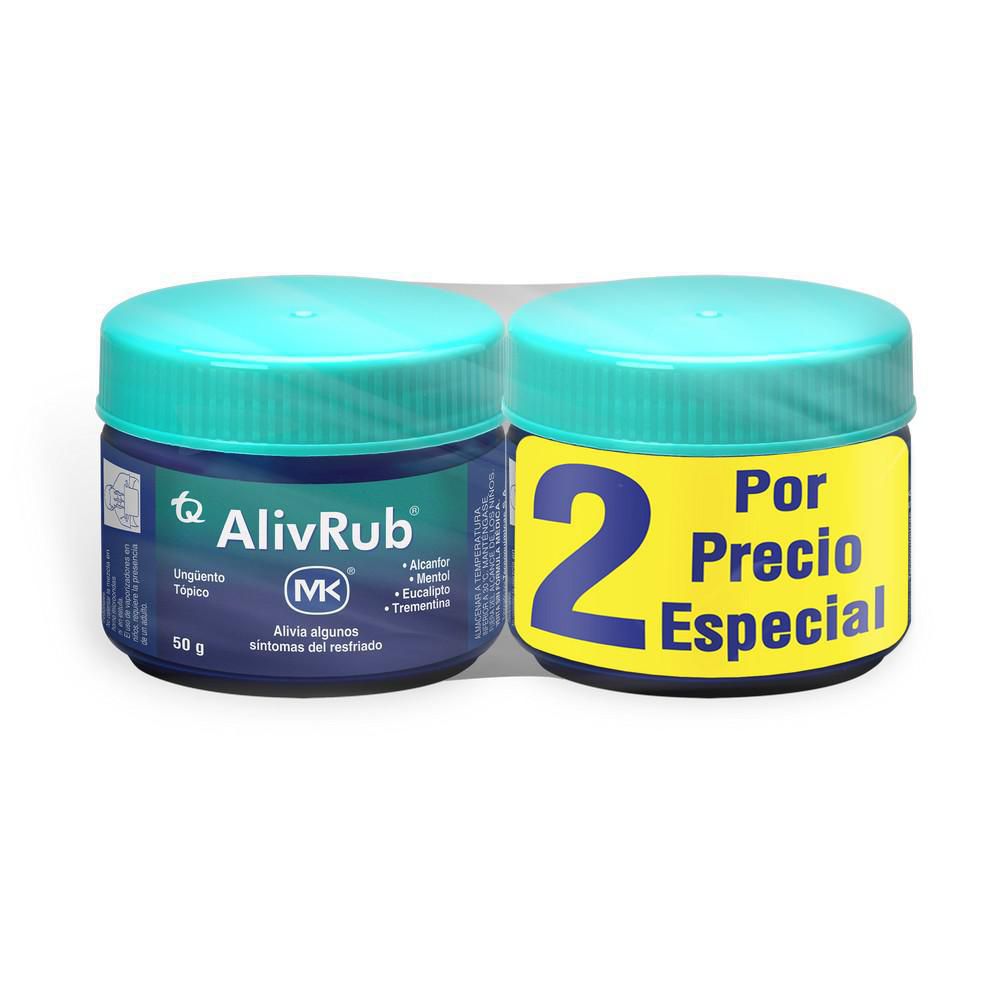 Ungüento tópico ALIVRUB MK descongestionante x2und (100  gr) img #2