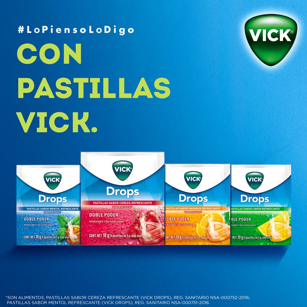 Pastillas VICK drops mentol refrescante (1  und) img #2