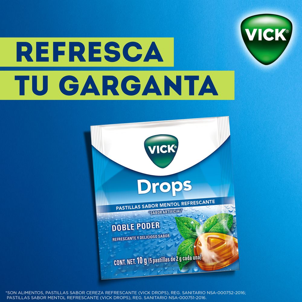 Pastillas VICK drops mentol refrescante (1  und) img #8