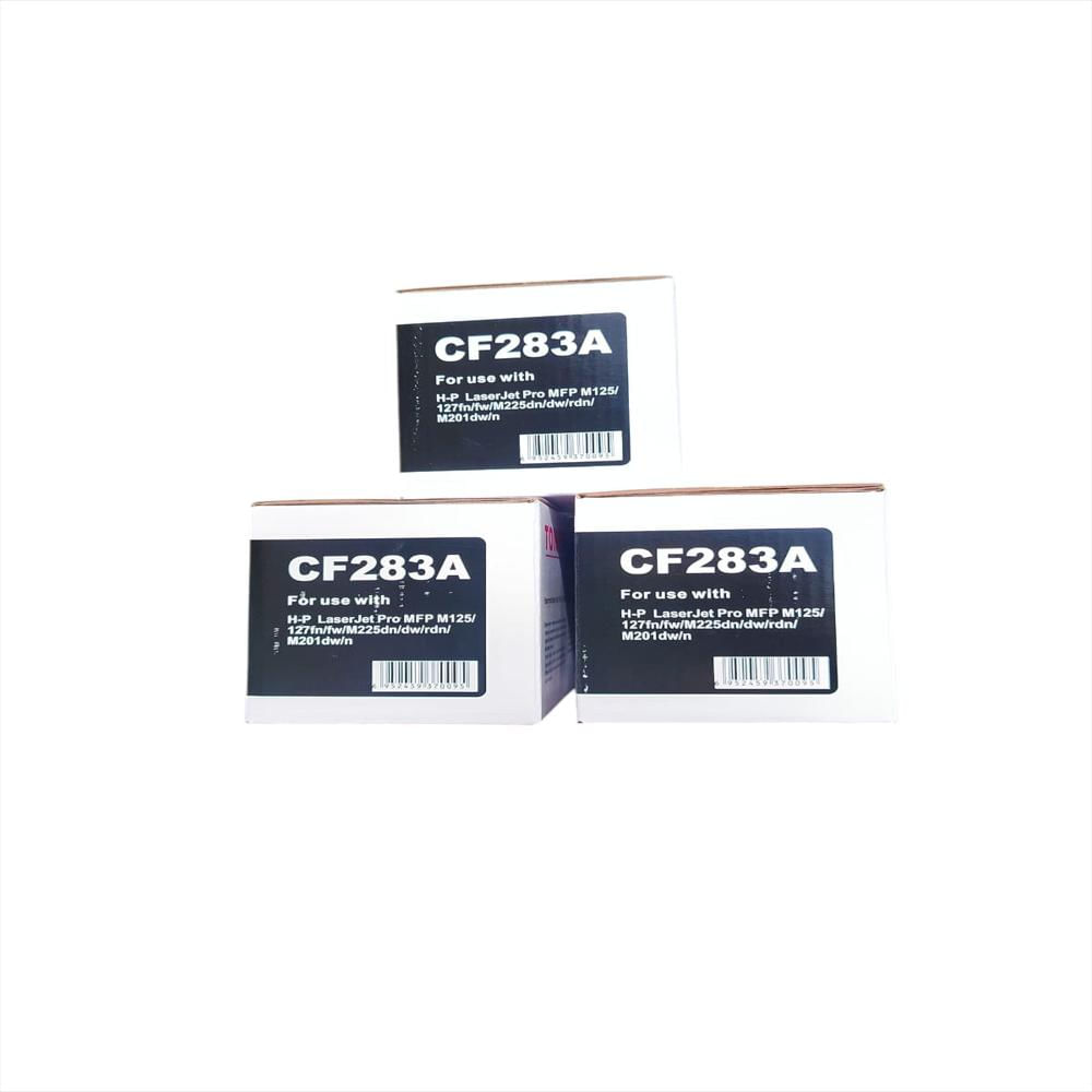 Kit X3 Tóner Cf283a 83A Genérico Para M127 M125 M225dn M201 img #2