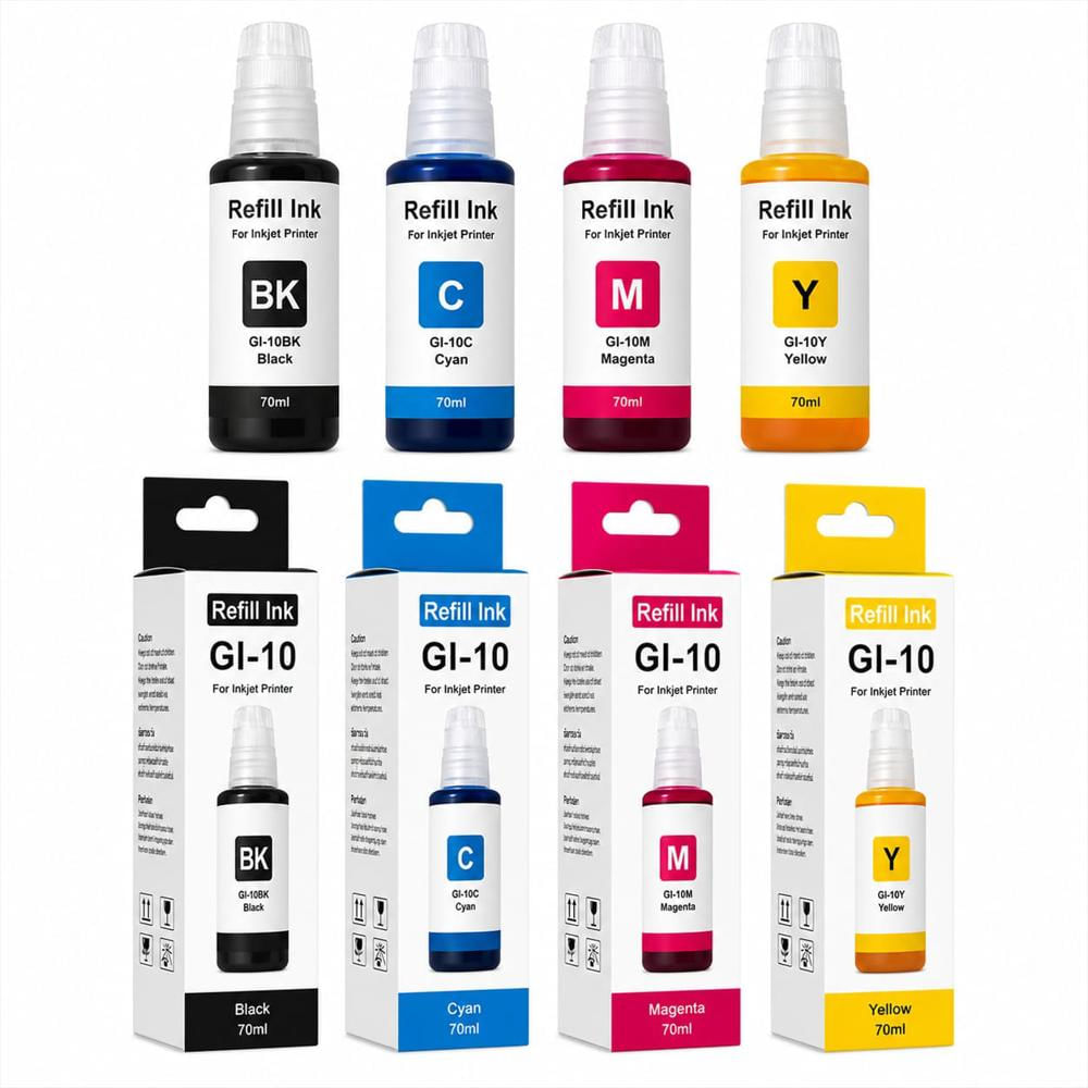 Kit X4 Tintas Genérica Para Gi 10 Gi10 5010/ 6010 / 7010 img #2