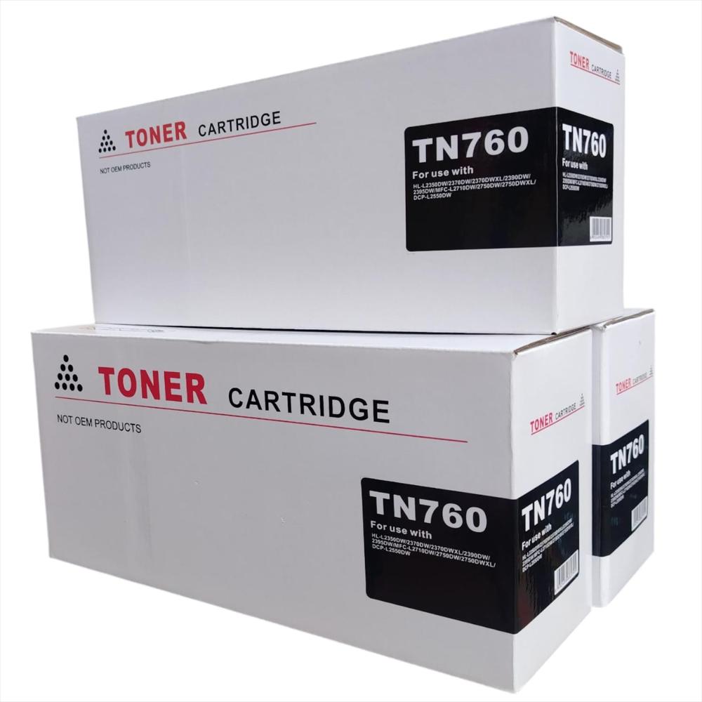 Kit X3 De Tóner Tn760 Genérico img #1