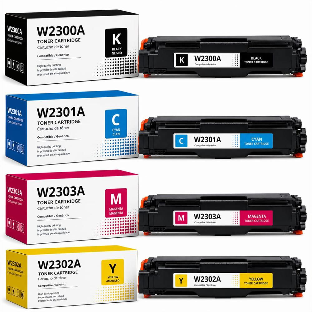 Kit De 4 Tóner 230A Color Y Negro Para Mfp 4303 / 4203 img #1