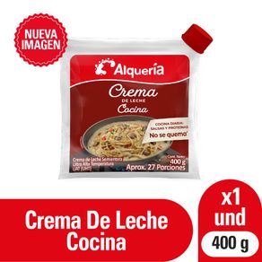 Crema de leche ALQUERIA ideal para preparaciones calientes (400  gr)