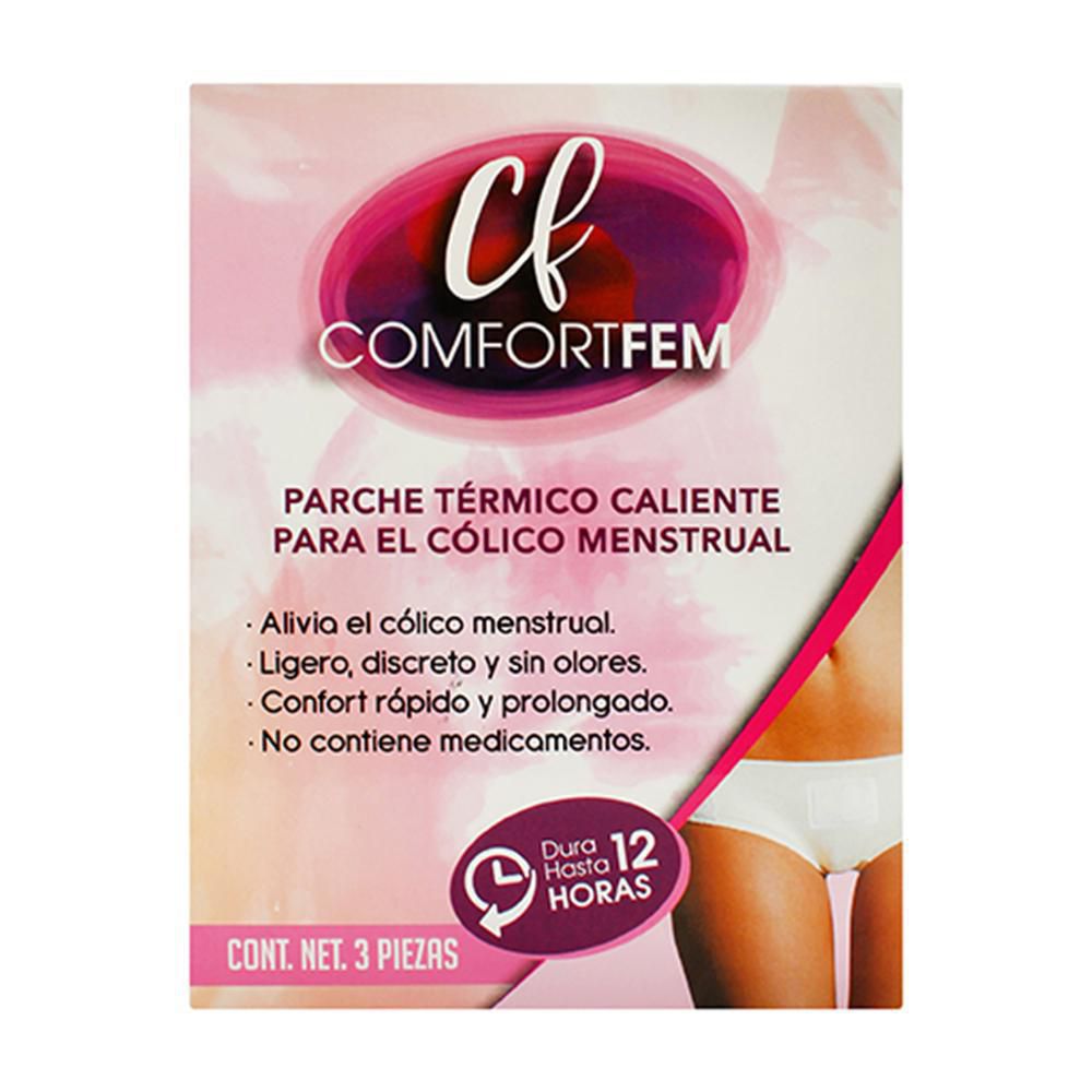 Parche térmico COMFORT FEM CF para cólico menstrual x3und (3  und) img #1