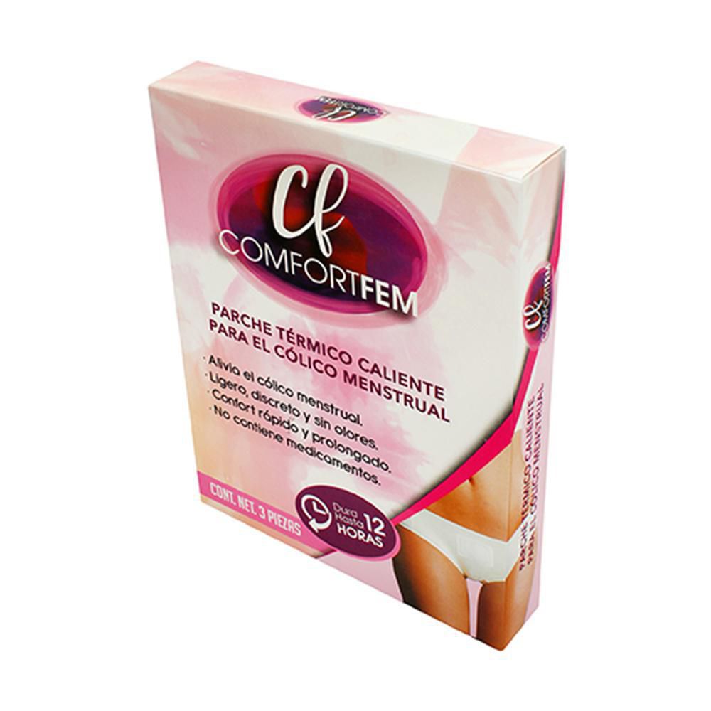 Parche térmico COMFORT FEM CF para cólico menstrual x3und (3  und) img #3
