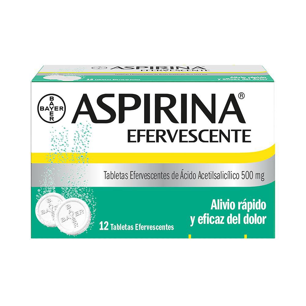 Tabletas efervescentes ASPIRINA alivio rápido (12  und)