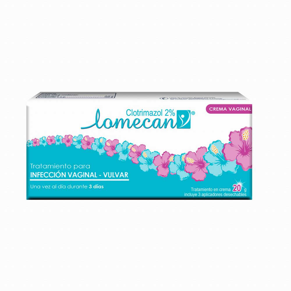 Crema vaginal LOMECAN clotrimazol 2% (20  gr)