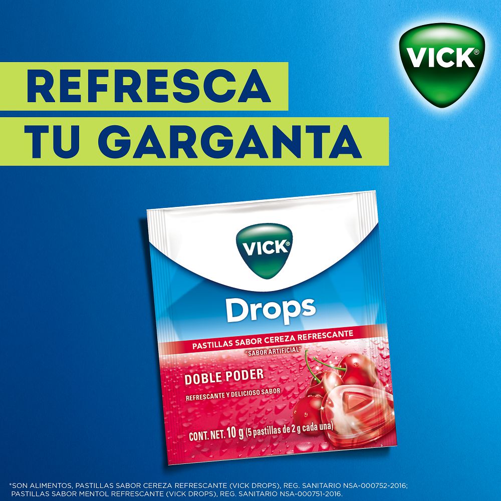 Pastillas VICK drops cereza refrescante (1  und) img #2
