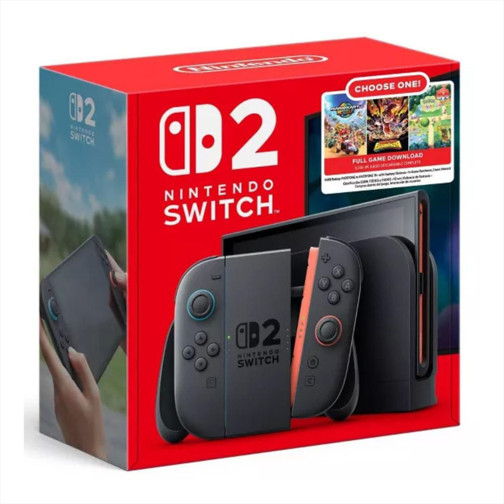 Consola Nintendo Switch 2 Bundle Juego Digital a Elección