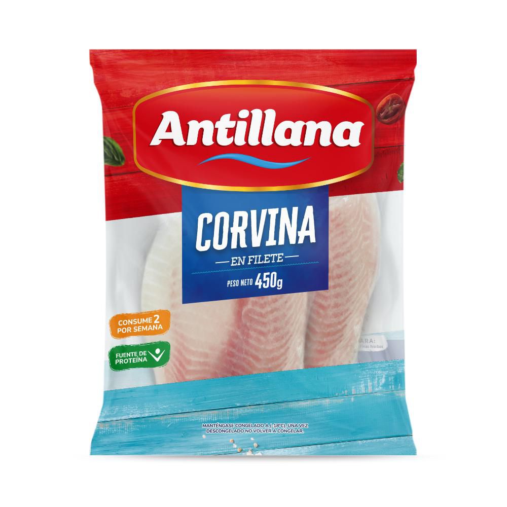Filete de corvina  ANTILLANA congelado (450  gr)