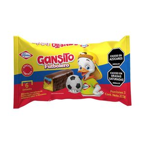 Bizcocho GANSITO Relleno Frutos Rojos Crema (222  gr)