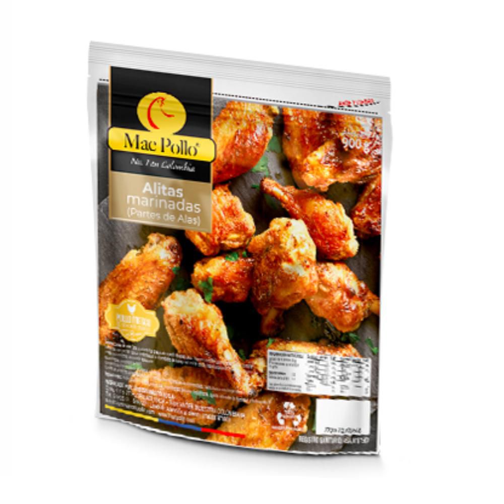 Alitas o alas MAC POLLO marinadas (900  gr)
