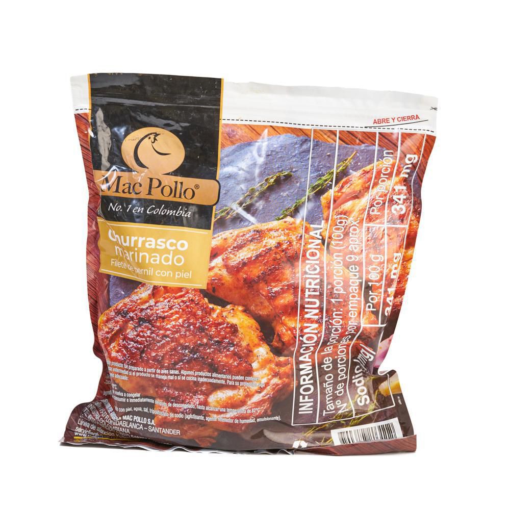 Churrasco de pollo MAC POLLO marinado (900  gr) img #1
