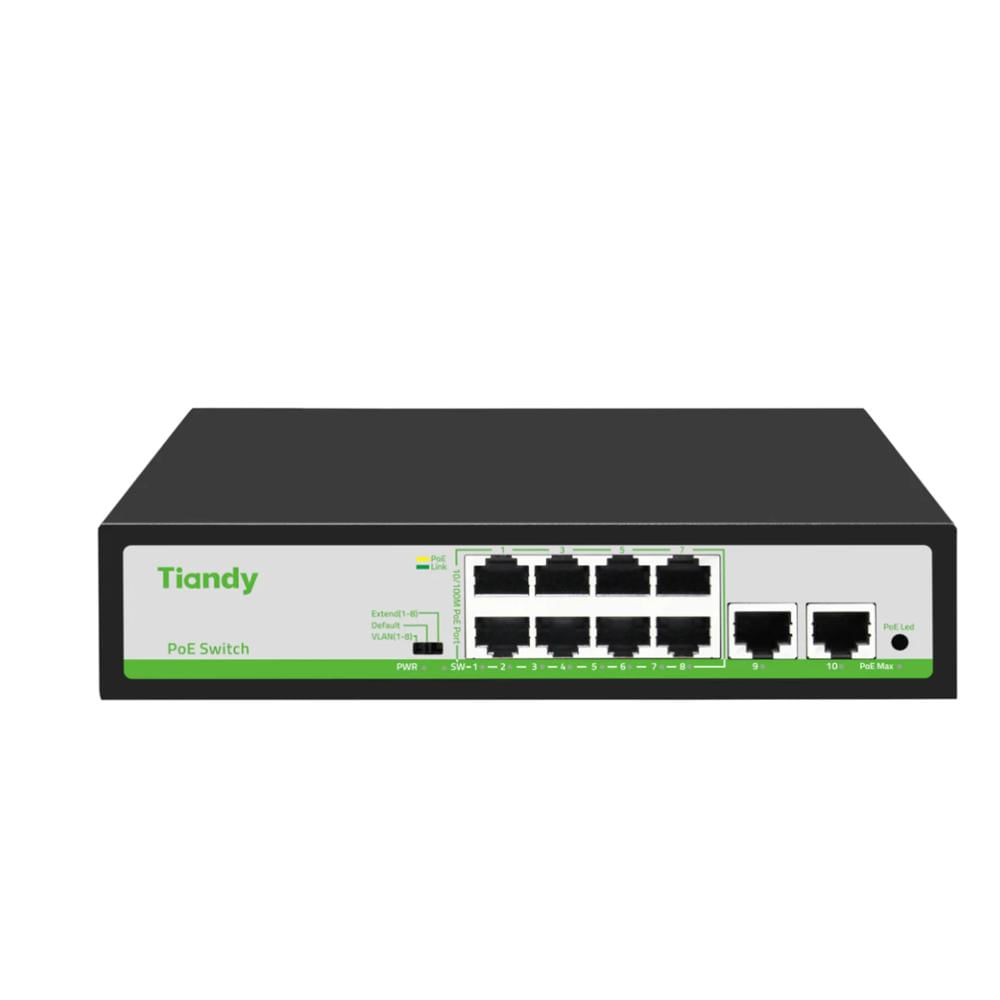 Switch Poe 8 Puertos Con 2 Uplink Rj45 img #1