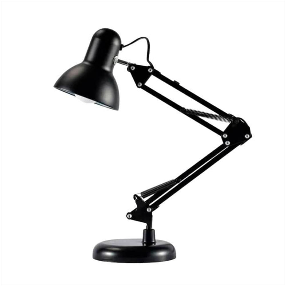 Lampara Para Escritorio Estudio Ajustable Con Brazo Flexible Negro img #1
