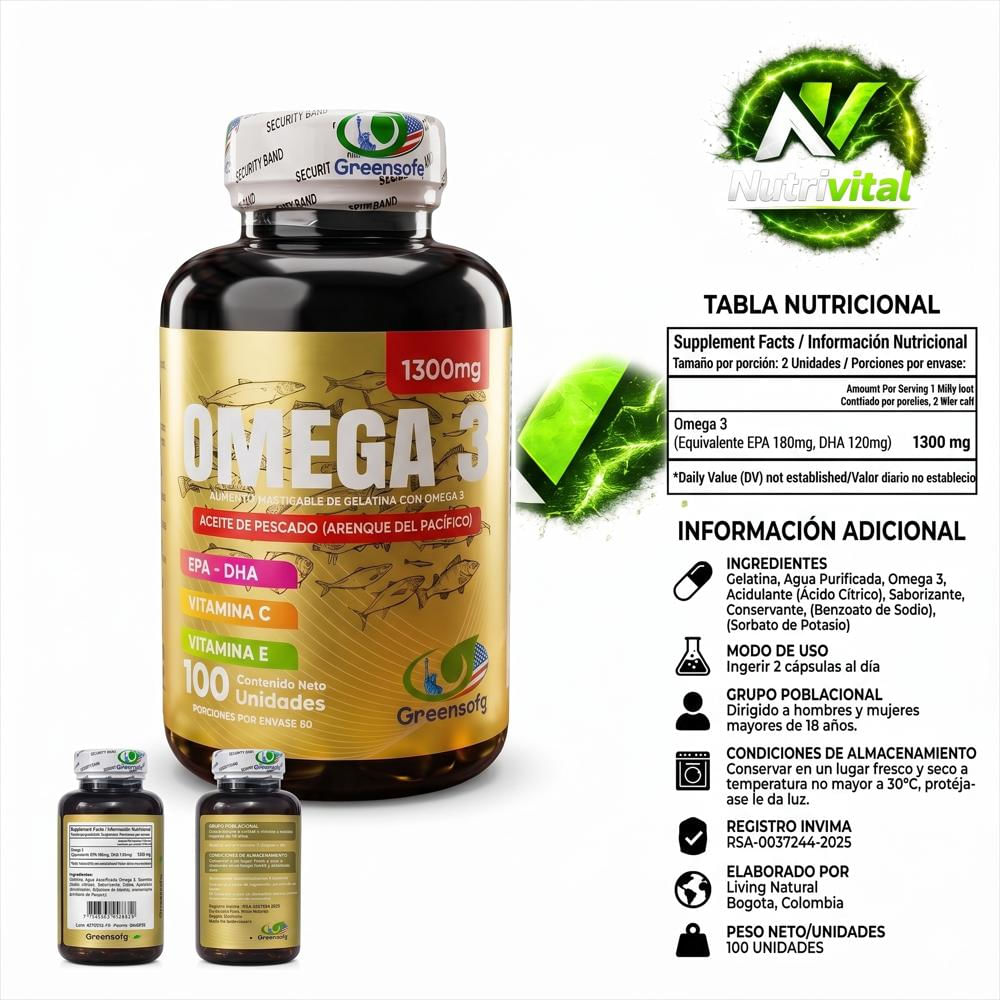 Omega 3 + Vitamina E + Vitamina C Invima img #2
