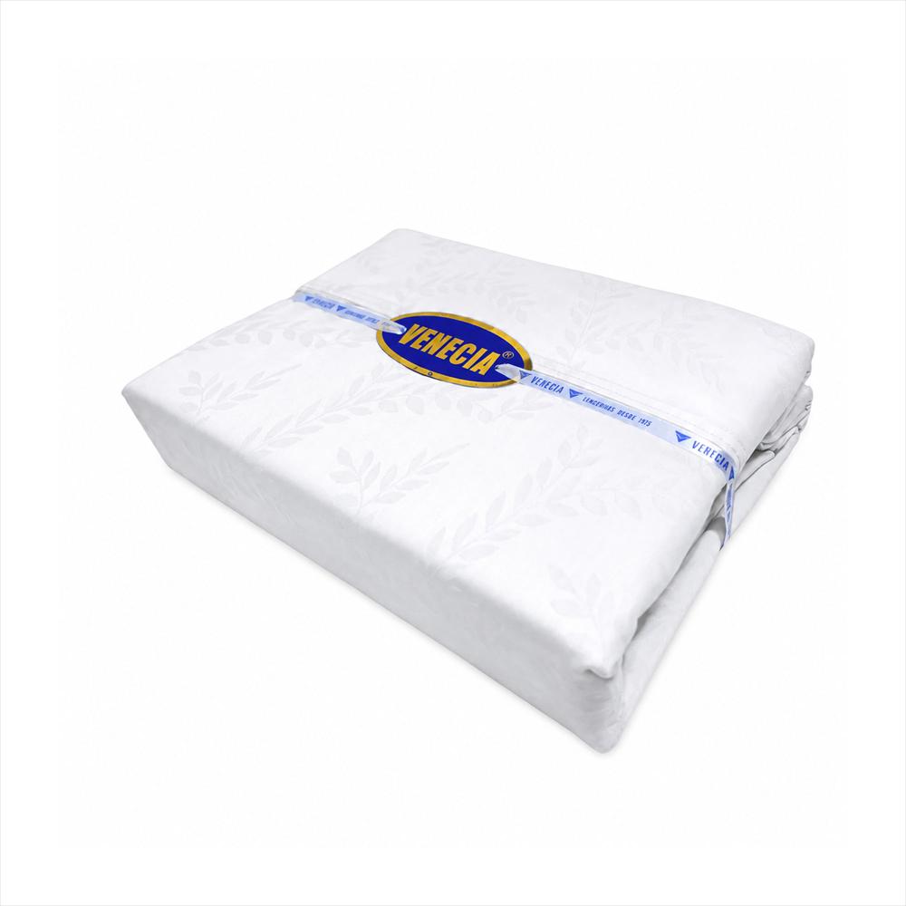 Sabanas King 100% Algodón 420 Hilos Sw4053g Venecia Blanco img #2