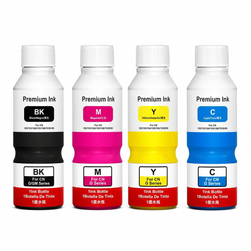 Kit X 4 Tintas Genéricas Serie 10 Col De 70Mi Y Negra 170Ml img #1