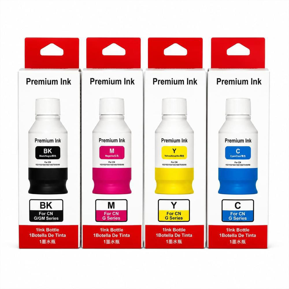 Kit X 4 Tintas Genéricas Serie 10 Col De 70Mi Y Negra 170Ml img #2