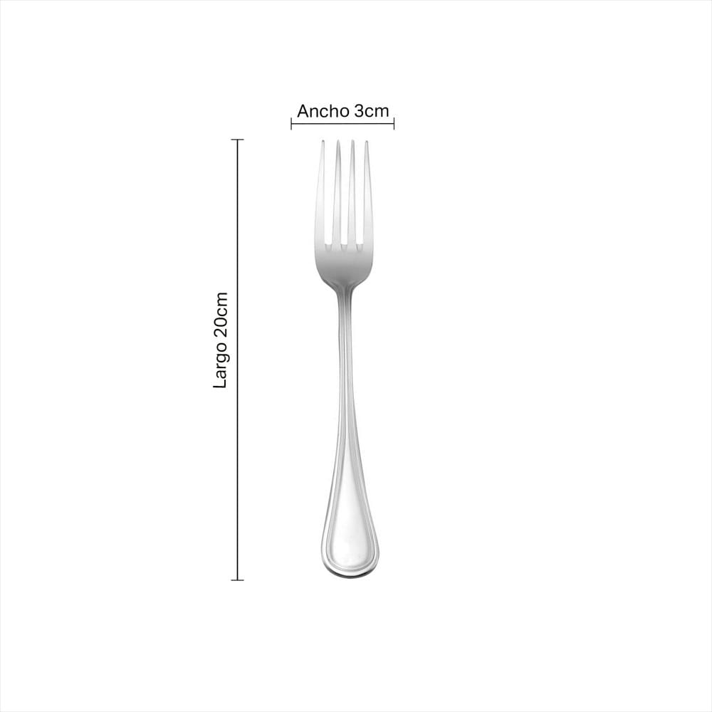 Tenedor Mesa Boticelli Acabado Espejo 11959 Plateado img #6