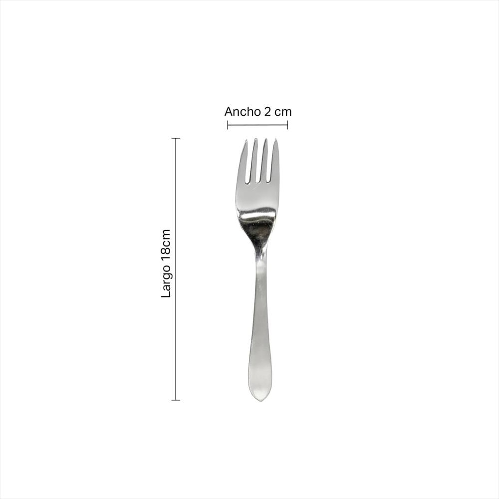 Tenedor Mesa Línea Alpes Acero Inox 300 Plateado img #8