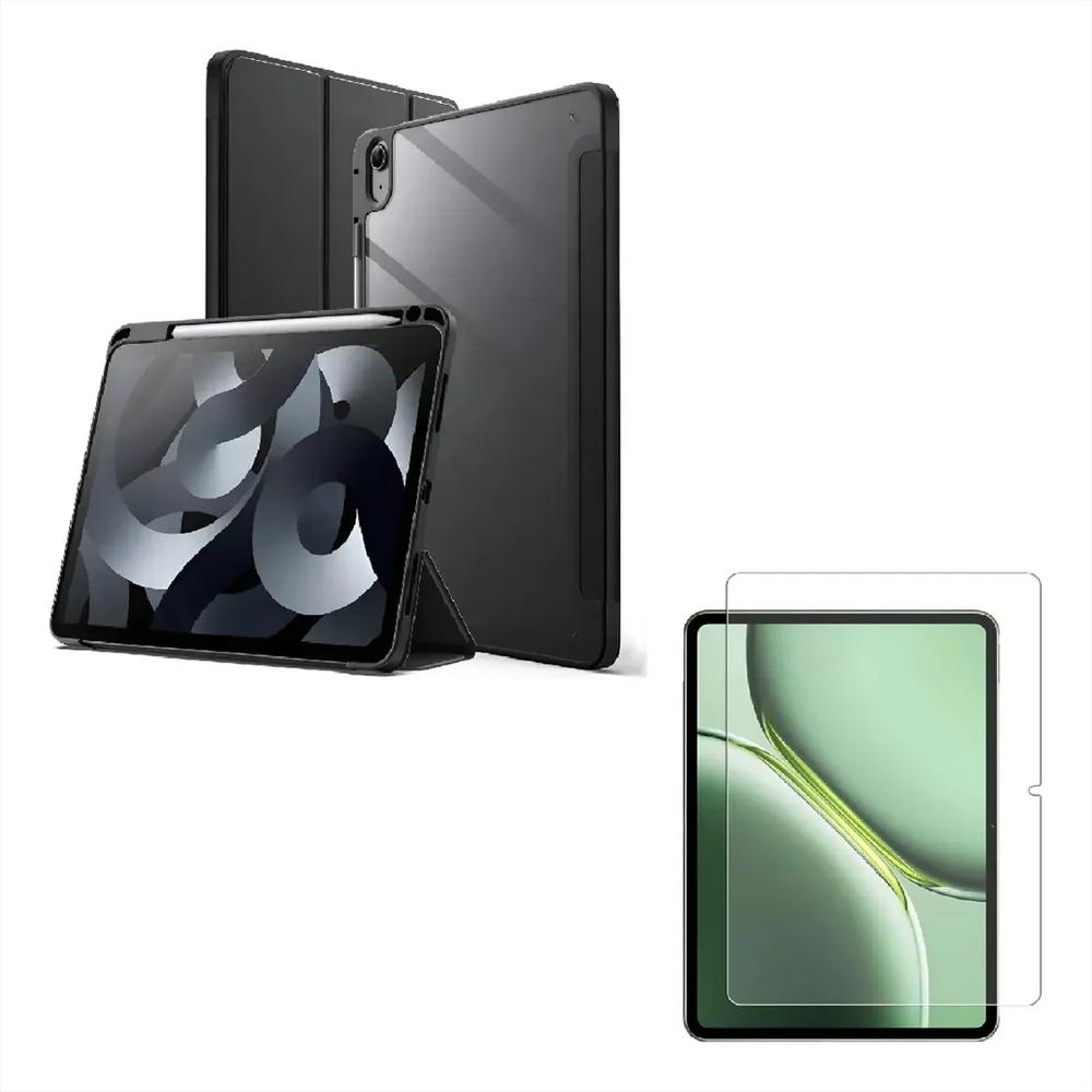 Smart Case Cristal Para Samsung S10s9s8s7 Vidrio Negro img #1