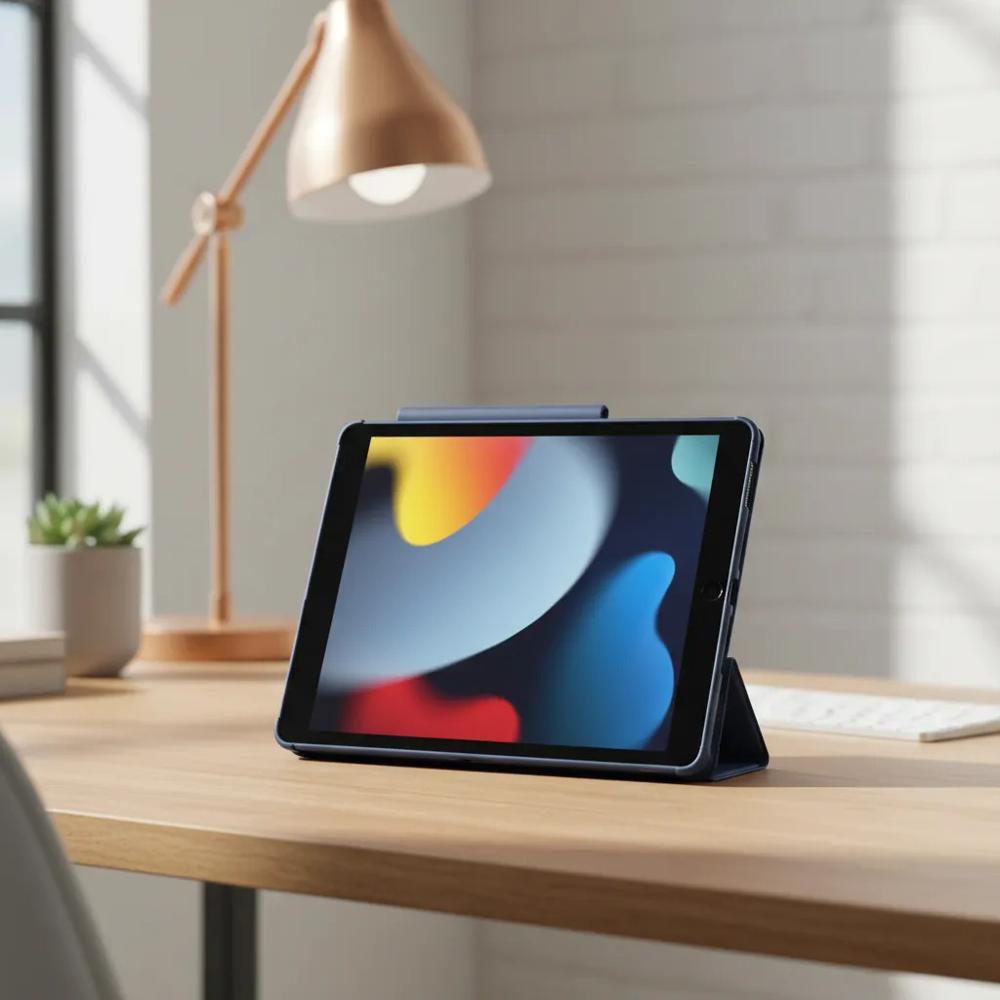 Smart Case Cristal Para Ipad Pro 11 M4 2024 Vidrio Azul img #2